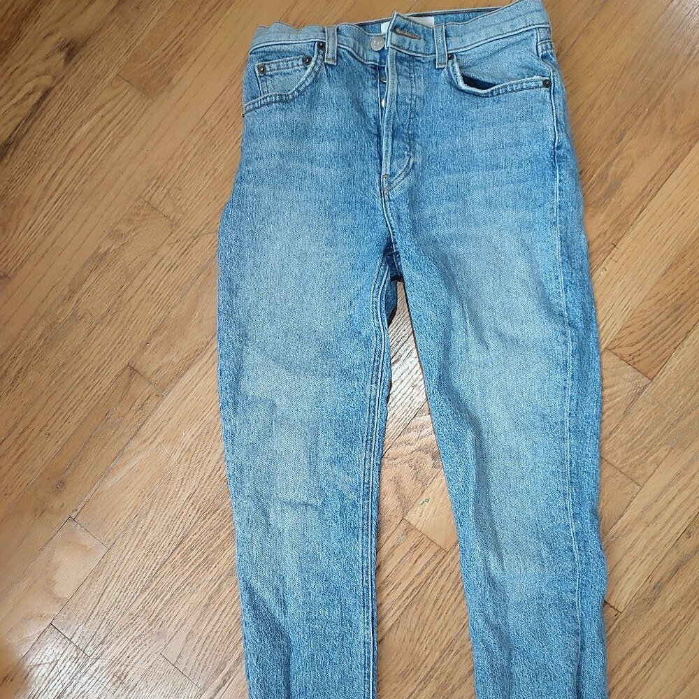 Reformation Serena High Skinny Crop